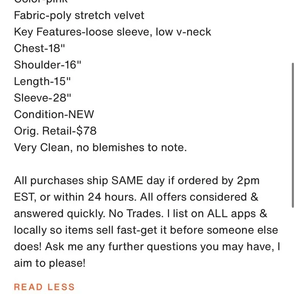 AFRM Women's Pink Ruched Top - Picture 3 of 4